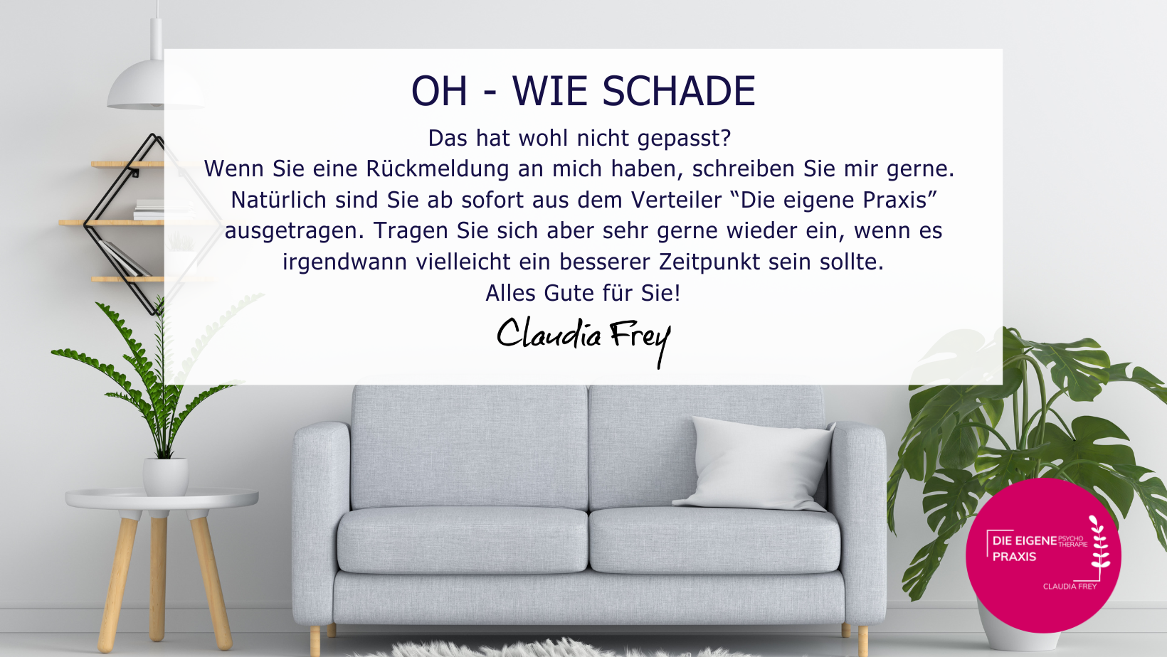 Abmeldung Eigene Praxis