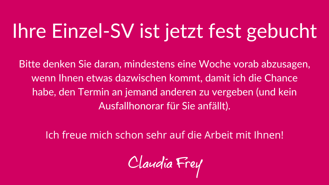 Terminbuchung Supervision eigene Praxis